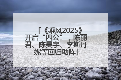 《乘风2025》开启“四公”，陈丽君、陈昊宇、李斯丹妮等回归助阵