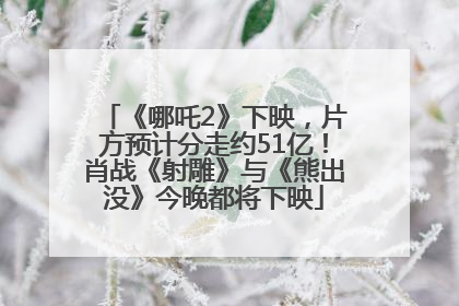 《哪吒2》下映，片方预计分走约51亿！肖战《射雕》与《熊出没》今晚都将下映