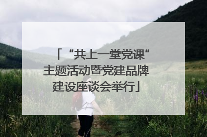 “共上一堂党课”主题活动暨党建品牌建设座谈会举行