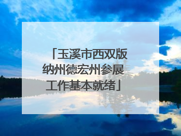 玉溪市西双版纳州德宏州参展工作基本就绪
