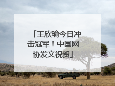 王欣瑜今日冲击冠军！中国网协发文祝贺