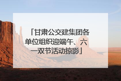 甘肃公交建集团各单位组织迎端午、六一双节活动掠影