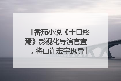 番茄小说《十日终焉》影视化导演官宣，将由许宏宇执导