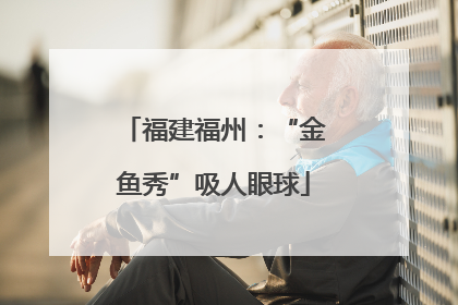 福建福州：“金鱼秀”吸人眼球