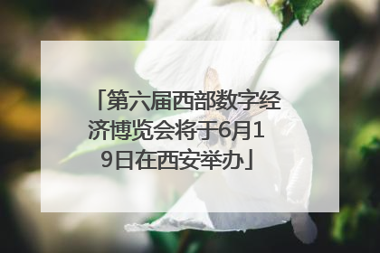 第六届西部数字经济博览会将于6月19日在西安举办