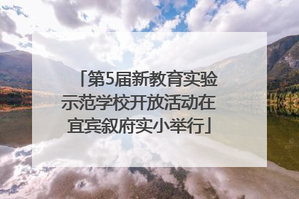 第5届新教育实验示范学校开放活动在宜宾叙府实小举行