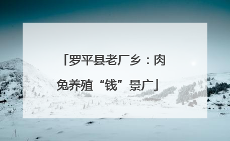 罗平县老厂乡：肉兔养殖“钱”景广