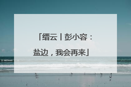 缙云丨彭小容：盐边，我会再来