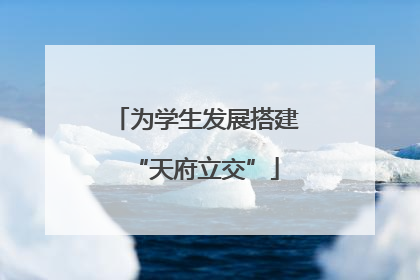 为学生发展搭建“天府立交”