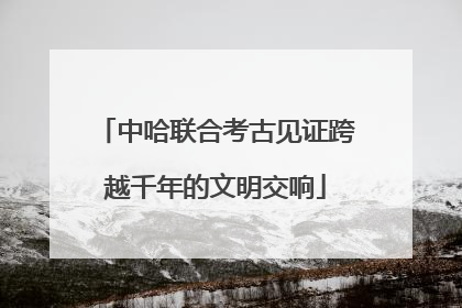中哈联合考古见证跨越千年的文明交响