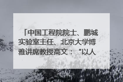 中国工程院院士、鹏城实验室主任、北京大学博雅讲席教授高文：“以人为本 智能向善” 推动文化与科技相生相促｜聚焦2025文化强国建设高峰论坛