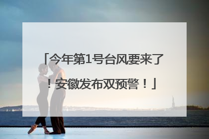 今年第1号台风要来了！安徽发布双预警！
