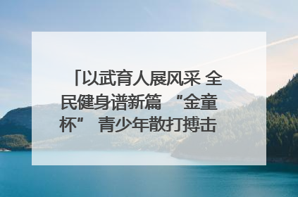 以武育人展风采 全民健身谱新篇 “金童杯” 青少年散打搏击邀请赛圆满落幕