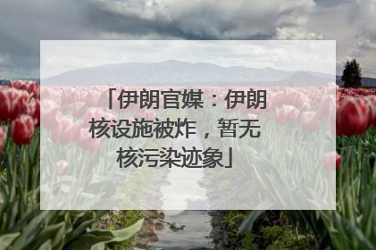 伊朗官媒：伊朗核设施被炸，暂无核污染迹象
