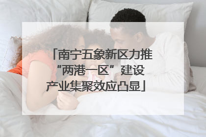 南宁五象新区力推“两港一区”建设 产业集聚效应凸显