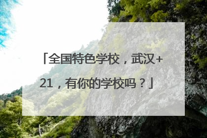 全国特色学校，武汉+21，有你的学校吗？