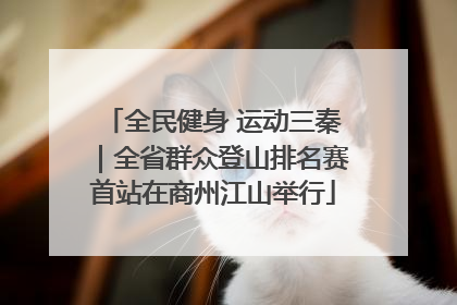 全民健身 运动三秦｜全省群众登山排名赛首站在商州江山举行