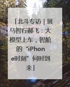 北斗专访｜斑马智行郝飞：大模型上车，智舱的“iPhone时刻”何时到来