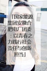 国家能源集团安徽合肥电厂团委：以青春之力践行社会责任与创新担当