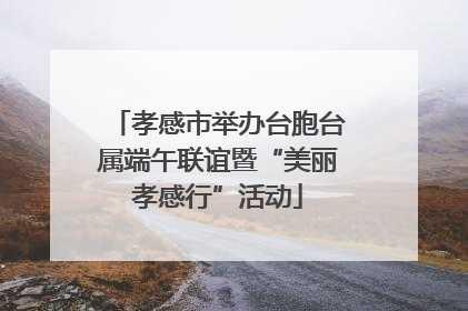 孝感市举办台胞台属端午联谊暨“美丽孝感行”活动