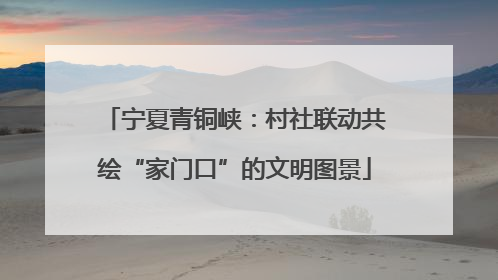 宁夏青铜峡：村社联动共绘“家门口”的文明图景