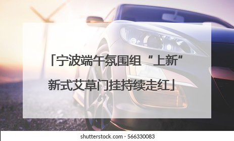 宁波端午氛围组“上新” 新式艾草门挂持续走红
