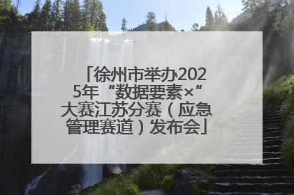 徐州市举办2025年“数据要素×”大赛江苏分赛（应急管理赛道）发布会