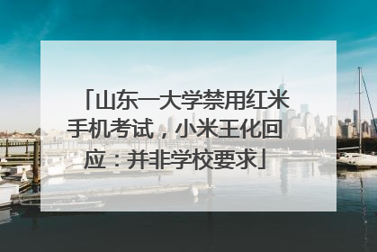 山东一大学禁用红米手机考试，小米王化回应：并非学校要求