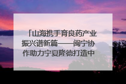 山海携手育良药产业振兴谱新篇——闽宁协作助力宁夏隆德打造中药材产业高地