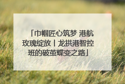 巾帼匠心筑梦 港航玫瑰绽放丨龙拱港智控班的破茧蝶变之路