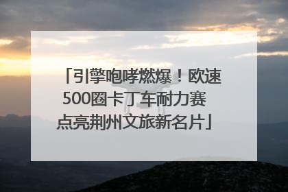 引擎咆哮燃爆！欧速500圈卡丁车耐力赛点亮荆州文旅新名片