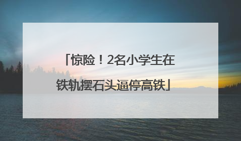惊险！2名小学生在铁轨摆石头逼停高铁