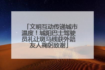 文明互动传递城市温度！城阳巴士驾驶员礼让斑马线获外籍友人鞠躬致谢