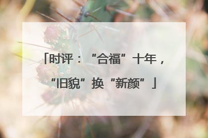 时评：“合福”十年，“旧貌”换“新颜”
