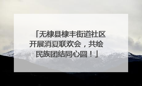 无棣县棣丰街道社区开展消夏联欢会，共绘民族团结同心圆！