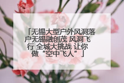 无锡大型户外风洞落户无锡融创茂 风洞飞行 全城大挑战 让你做“空中飞人”