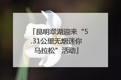 昆明翠湖迎来“5.31公里无烟迷你马拉松”活动