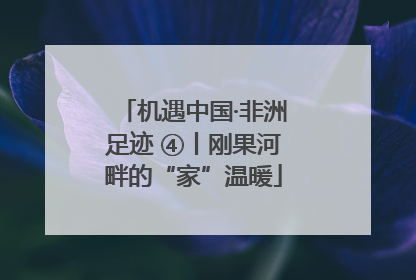 机遇中国·非洲足迹 ④丨刚果河畔的“家”温暖