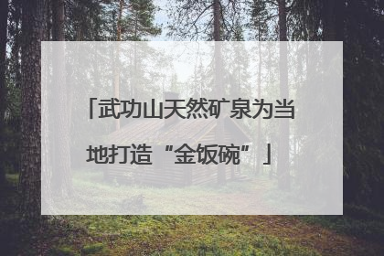 武功山天然矿泉为当地打造“金饭碗”