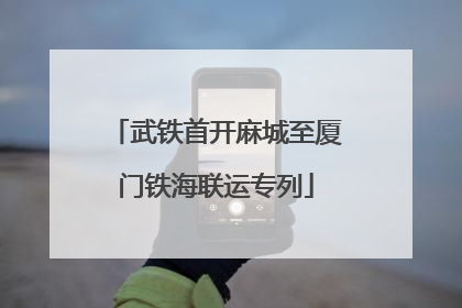 武铁首开麻城至厦门铁海联运专列