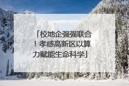 校地企强强联合！孝感高新区以算力赋能生命科学