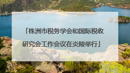 株洲市税务学会和国际税收研究会工作会议在炎陵举行