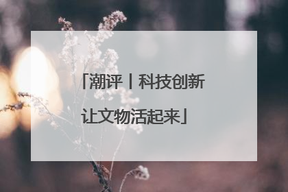 潮评丨科技创新让文物活起来