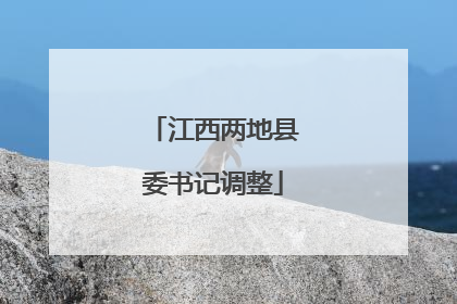 江西两地县委书记调整