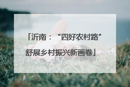 沂南：“四好农村路”舒展乡村振兴新画卷