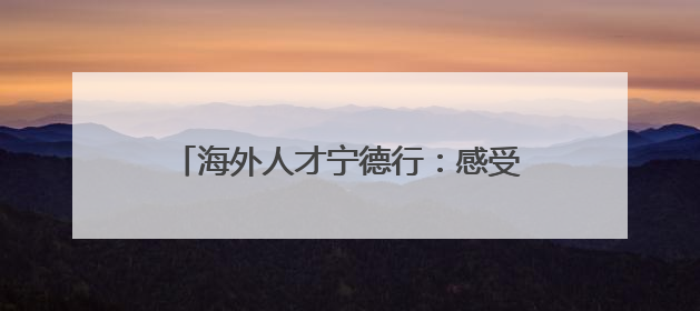 海外人才宁德行：感受产业发展与文化交融