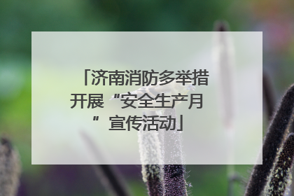 济南消防多举措开展“安全生产月”宣传活动