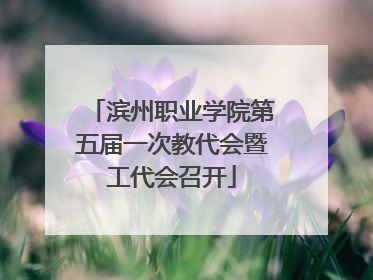 滨州职业学院第五届一次教代会暨工代会召开