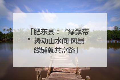 肥东县：“绿飘带”舞动山水间 风景线铺就共富路