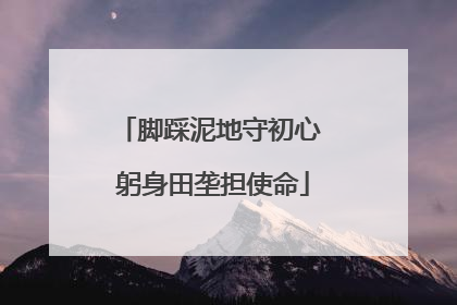 脚踩泥地守初心 躬身田垄担使命